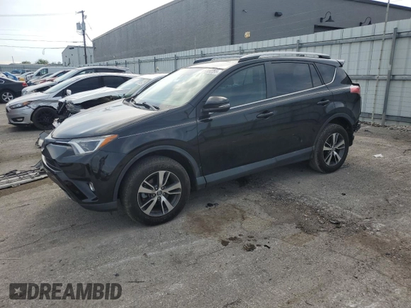 2018 Toyota RAV4 XLE with VIN 2T3WFREV3JW469307, listed as a Copart auction lot 57092295 with 47,639 mi miles and Salvage title. Bid and sale history available at DreamBid. Image 1.