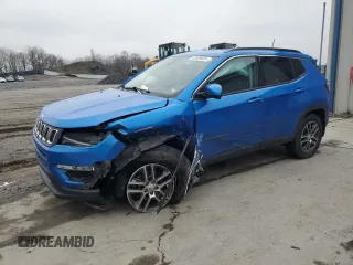 2018 Jeep Compass Latitude with VIN 3C4NJDBB9JT342849, listed as a Copart auction lot 52559935 with 81,241 mi miles and Salvage Title. Bid and sale history available at DreamBid. Image 1.