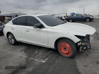 2021 Infiniti Q50 3.0t LUXE with VIN JN1EV7BP2MM706933, listed as a Copart auction lot 50794215 with 74,227 mi miles and Salvage Title. Bid and sale history available at carsss.com. Image 4.