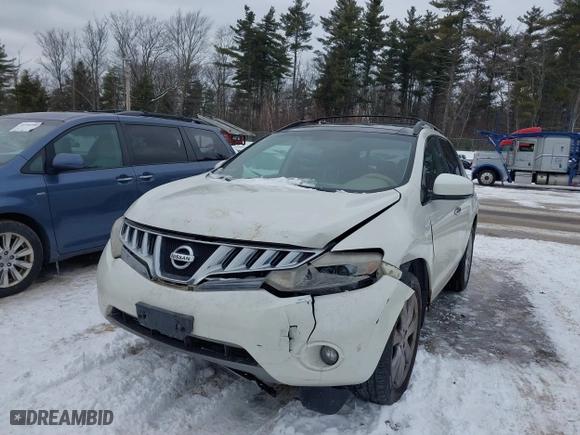 2010 Nissan Murano SL with VIN JN8AZ1MW1AW124571, listed as a IAAI auction lot 41542610 with 167,494 mi miles. Bid and sale history available at carsss.com. Image 6.