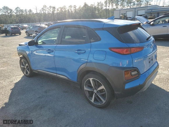 2019 Hyundai Kona Ultimate with VIN KM8K53A56KU274039, listed as a Copart auction lot 46414415 with 103,425 mi miles and Salvage Title. Bid and sale history available at carsss.com. Image 2.