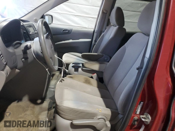 2012 Kia Sedona LX with VIN KNDMG4C78C6503600, listed as a Copart auction lot 49525555 with 241,476 mi miles and Clean Title. Bid and sale history available at carsss.com. Image 7.