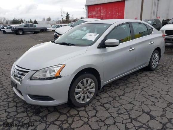2014 Nissan Sentra S with VIN 3N1AB7AP3EL671047, listed as a IAAI auction lot 41444515 with 165,325 mi miles. Bid and sale history available at carsss.com. Image 2.