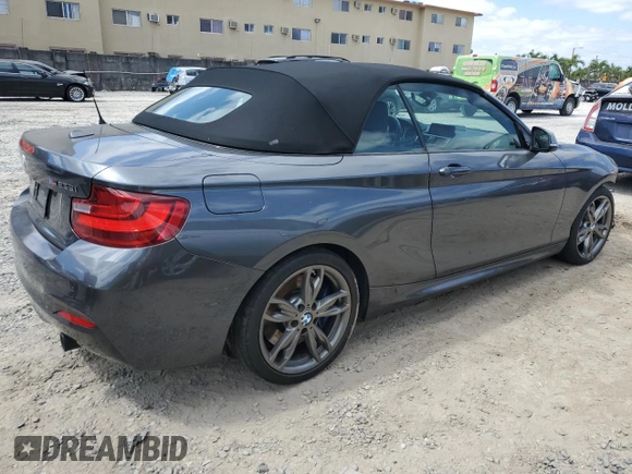 2016 BMW 2 Series M235i with VIN WBA1M1C55GV394370, listed as a Copart auction lot 50843504 with 55,672 mi miles. Bid and sale history available at carsss.com. Image 3.