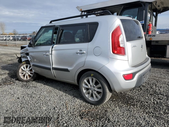 2012 Kia Soul + with VIN KNDJT2A61C7385509, listed as a Copart auction lot 86663864 with 60,091 mi miles and Salvage Title. Bid and sale history available at carsss.com. Image 2.