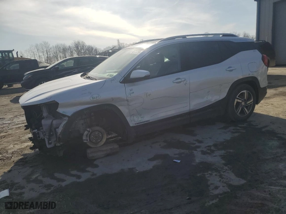 2020 GMC Terrain SLT with VIN 3GKALVEV6LL309366, listed as a Copart auction lot 48721355 with 67,089 mi miles and Salvage Title. Bid and sale history available at carsss.com. Image 1.