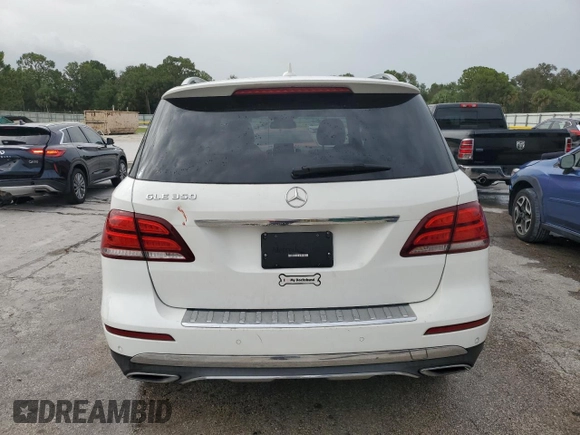 2017 Mercedes-Benz GLE 350 with VIN 4JGDA5JB2HA944055, listed as a Copart auction lot 58265225 with 67,771 mi miles and Salvage title. Bid and sale history available at DreamBid. Image 6.