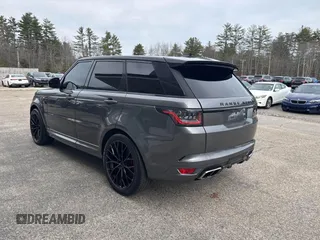 2018 Land Rover Range Rover Sport SVR with VIN SALWZ2SE3JA181653, listed as a IAAI auction lot 41836536 with 84,325 mi miles. Bid and sale history available at carsss.com. Image 3.