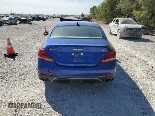 2019 Genesis G70 3.3T Advanced with VIN KMTG54LE7KU015008, listed as a Copart auction lot 76293874 with 0 mi miles and Salvage Title. Bid and sale history available at carsss.com. Image 6.