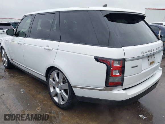 2016 Land Rover Range Rover Supercharged with VIN SALGS3EF0GA274223, listed as a IAAI auction lot 41477329 with 74,664 mi miles and . Bid and sale history available at DreamBid. Image 3.