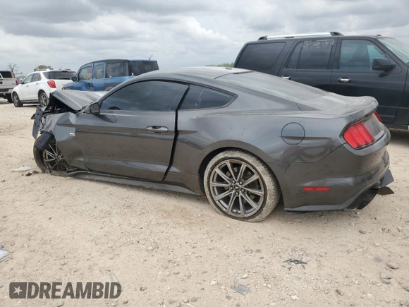 2017 Ford Mustang GT with VIN 1FA6P8CF5H5340110, listed as a Copart auction lot 50806275 with 105,301 mi miles and Salvage Title. Bid and sale history available at carsss.com. Image 2.