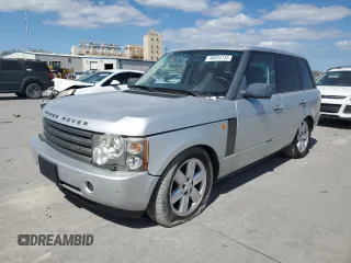 2004 Land Rover Range Rover HSE with VIN SALME11404A153190, listed as a Copart auction lot 48594135 with 0 mi miles and Salvage Title. Bid and sale history available at carsss.com. Image 1.