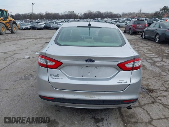2014 Ford Fusion SE Hybrid with VIN 3FA6P0LU7ER176612, listed as a IAAI auction lot 41456075 with 101,621 mi miles and . Bid and sale history available at DreamBid. Image 15.