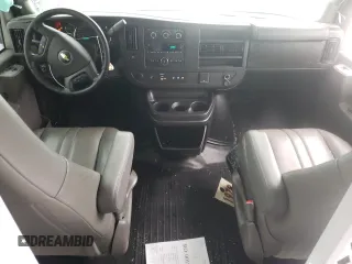 2021 Chevrolet Express Cargo with VIN 1GCWGAFP9M1245301, listed as a Copart auction lot 44656195 with 55,710 mi miles and Salvage title. Bid and sale history available at DreamBid. Image 8.