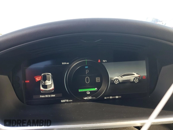 2020 Jaguar I-Pace S z VIN SADHB2S10L1F84873, wystawiony jako Copart lot #74739664 z przebiegiem 28 716 mil mil oraz Nie do naprawy • Non repairable. Historia ofert i sprzedaży dostępna na DreamBid. Obrazek 9.