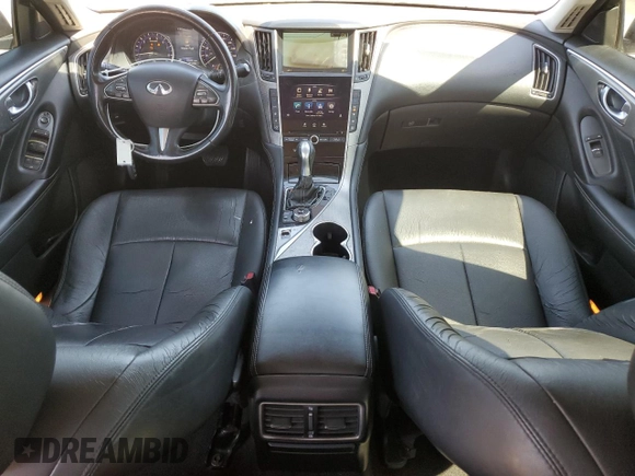 2014 Infiniti Q50 Sport with VIN JN1BV7AP5EM689471, listed as a Copart auction lot 49716815 with 110,461 mi miles and Salvage Title. Bid and sale history available at DreamBid. Image 8.
