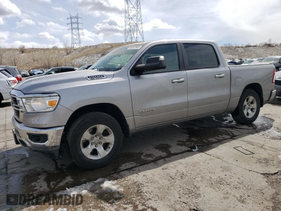 2019 Ram 1500 Big Horn/Lone Star with VIN 1C6SRFFT3KN540734, listed as a Copart auction lot 49531545 with 81,230 mi miles and Salvage Title. Bid and sale history available at carsss.com. Image 1.