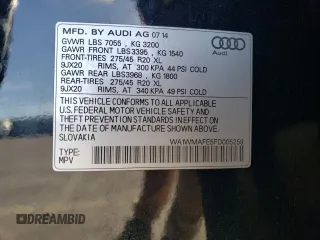 2015 Audi Q7 3.0L TDI Prestige with VIN WA1WMAFE5FD005259, listed as a Copart auction lot 79310844 with 90,984 mi miles and Salvage Title. Bid and sale history available at carsss.com. Image 16.