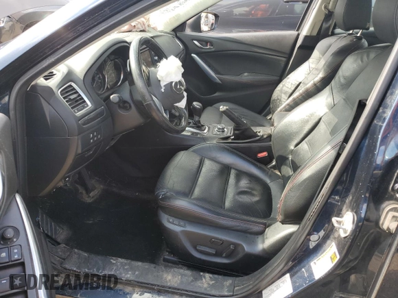 2015 Mazda 6 i Grand Touring with VIN JM1GJ1W59F1197886, listed as a Copart auction lot 67495554 with 74,917 mi miles and Salvage Title. Bid and sale history available at carsss.com. Image 7.