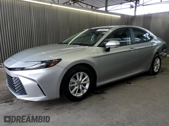 2025 Toyota Camry LE with VIN 4T1DAACK2SU054165, listed as a Copart auction lot 54918945 with 11,132 mi miles and Clean Title. Bid and sale history available at carsss.com. Image 1.