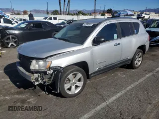 2013 Jeep Compass Sport with VIN 1C4NJCBB9DD258230, listed as a Copart auction lot 84009494 with 195,750 mi miles and Salvage Title. Bid and sale history available at carsss.com. Image 1.
