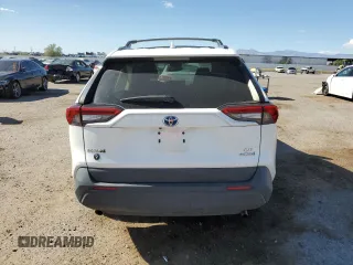 2021 Toyota RAV4 Hybrid LE with VIN 4T3LWRFVXMU044589, listed as a Copart auction lot 62431265 with 52,243 mi miles and Salvage title. Bid and sale history available at DreamBid. Image 6.