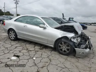 2004 Mercedes-Benz CLK-Class 3.2L with VIN WDBTJ65J24F094253, listed as a Copart auction lot 73600574 with 134,379 mi miles and Salvage Title. Bid and sale history available at carsss.com. Image 4.