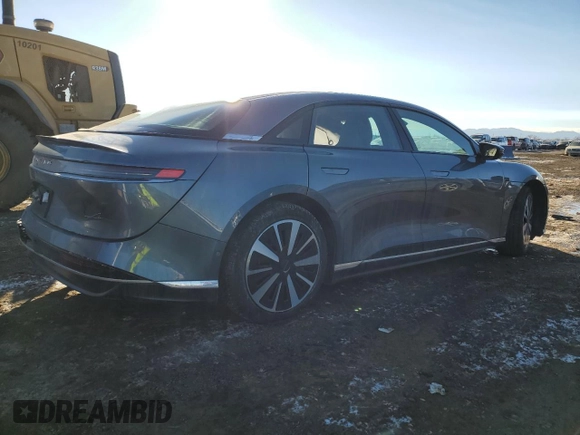 2023 Lucid Air Pure z VIN 50EA1PFA2PA007090, wystawiony jako Copart lot #42149485 z przebiegiem Nie podano mil oraz Szkody całkowita. Historia ofert i sprzedaży dostępna na DreamBid. Obrazek 3.