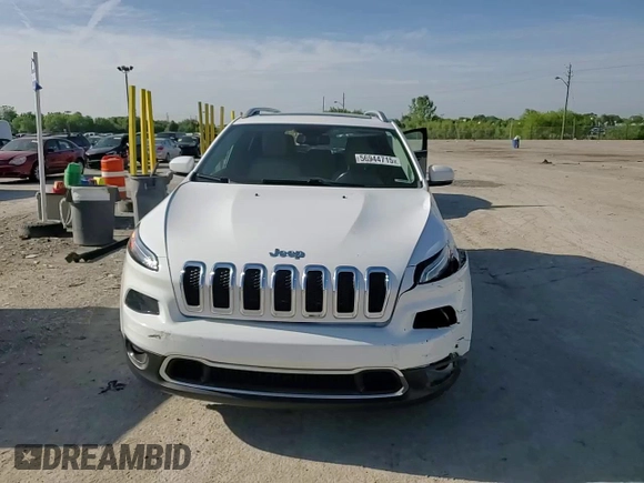 2018 Jeep Cherokee Limited with VIN 1C4PJMDX7JD607226, listed as a Copart auction lot 56944715 with 77,258 mi miles and Salvage title. Bid and sale history available at DreamBid. Image 14.