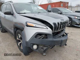 2016 Jeep Cherokee Trailhawk with VIN 1C4PJMBS7GW192574, listed as a IAAI auction lot 41986638 with 144,970 mi miles and . Bid and sale history available at DreamBid. Image 18.