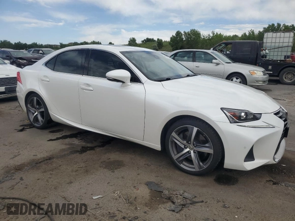 2018 Lexus IS 300 with VIN JTHC81D23J5028658, listed as a Copart auction lot 61391055 with 42,566 mi miles and Salvage title. Bid and sale history available at DreamBid. Image 4.