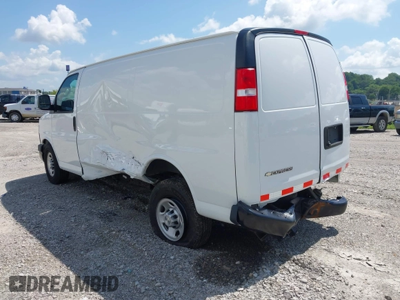 2020 Chevrolet Express Cargo with VIN 1GCWGAFG8L1173280, listed as a IAAI auction lot 42434124 with 157,399 mi miles and . Bid and sale history available at DreamBid. Image 3.