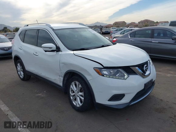 2016 Nissan Rogue SV with VIN KNMAT2MV4GP692858, listed as a IAAI auction lot 41174106 with 85,499 mi miles. Bid and sale history available at carsss.com. Image 1.