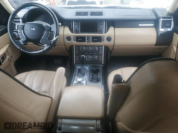 2012 Land Rover Range Rover HSE Lux with VIN SALMF1D44CA384472, listed as a Copart auction lot 60802735 with 130,960 mi miles and Salvage title. Bid and sale history available at DreamBid. Image 8.