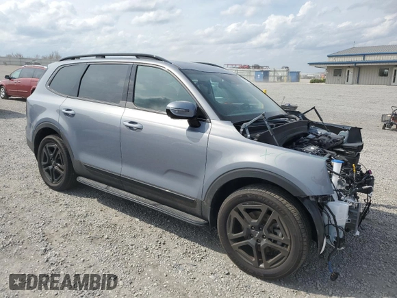 2024 Kia Telluride SX Prestige X-Line with VIN 5XYP5DGC7RG519898, listed as a Copart auction lot 51550725 with 8,091 mi miles and Salvage title. Bid and sale history available at DreamBid. Image 4.