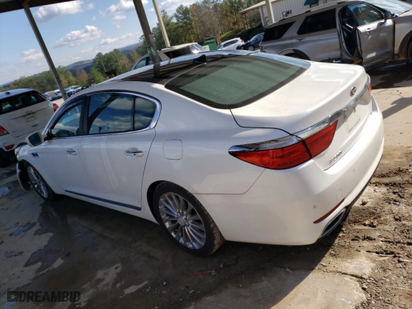 2017 Kia K900 Luxury with VIN KNALW4D4XH6036042, listed as a Copart auction lot 80763814 with 73,395 mi miles and Salvage Title. Bid and sale history available at carsss.com. Image 2.