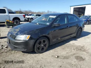 2014 Volkswagen Jetta Sedan S with VIN 3VW2K7AJ9EM321121, listed as a Copart auction lot 48374145 with 165,888 mi miles and Clean Title. Bid and sale history available at carsss.com. Image 1.