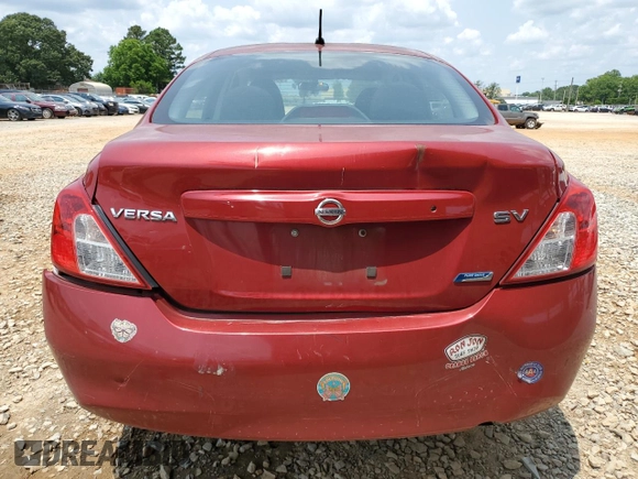 2012 Nissan Versa SL with VIN 3N1CN7AP7CL823893, listed as a Copart auction lot 59086175 with 104,298 mi miles and Salvage title. Bid and sale history available at DreamBid. Image 6.