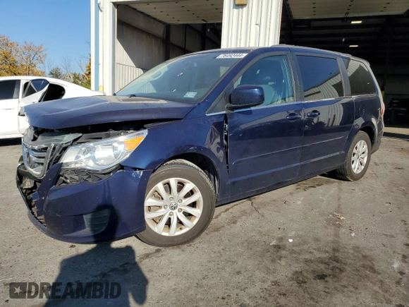 2014 Volkswagen Routan SE with VIN 2C4RVABG7ER134462, listed as a Copart auction lot 76492444 with 93,373 mi miles and Salvage title. Bid and sale history available at DreamBid. Image 1.
