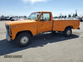 1980 Ford F-150 with VIN F15ERJD0653, listed as a Copart auction lot 52750765 with 27,691 mi miles and Salvage title. Bid and sale history available at DreamBid. Image 1.