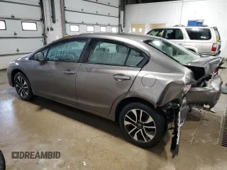2015 Honda Civic EX z VIN 19XFB2F87FE013311, wystawiony jako Copart lot #51008855 z przebiegiem 107 471 mil mil oraz Szkoda całkowita • Salvage title. Historia ofert i sprzedaży dostępna na DreamBid. Obrazek 2.