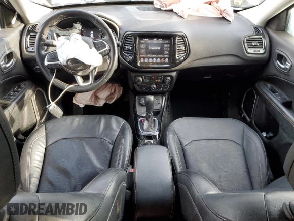 2021 Jeep Compass Limited with VIN 3C4NJDCBXMT550631, listed as a Copart auction lot 45648605 with 55,092 mi miles and Salvage Title. Bid and sale history available at DreamBid. Image 8.