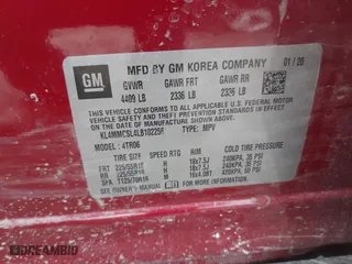 2020 Buick Encore GX Preferred with VIN KL4MMCSL4LB102256, listed as a IAAI auction lot 41715787 with 62,902 mi miles. Bid and sale history available at carsss.com. Image 9.