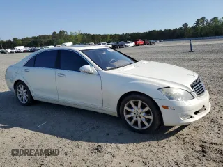 2007 Mercedes-Benz S 550 with VIN WDDNG71X37A063481, listed as a Copart auction lot 52700355 with 213,817 mi miles and Salvage Title. Bid and sale history available at DreamBid. Image 4.