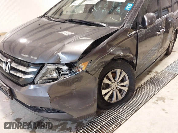 2015 Honda Odyssey EX-L with VIN 5FNRL5H65FB126479, listed as a IAAI auction lot 38993955 with 196,199 mi miles and . Bid and sale history available at carsss.com. Image 6.