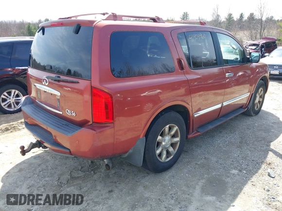 2004 Infiniti QX56 with VIN 5N3AA08C24N803775, listed as a IAAI auction lot 41909960 with 238,887 mi miles. Bid and sale history available at carsss.com. Image 4.