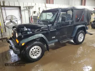 1998 Jeep Wrangler SE with VIN 1J4FY29P2WP711675, listed as a Copart auction lot 50790335 with 163,928 mi miles and Salvage Title. Bid and sale history available at carsss.com. Image 1.