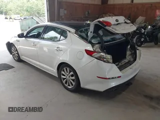 2015 Kia Optima EX z VIN 5XXGN4A7XFG415028, wystawiony jako IAAI lot #42635519 z przebiegiem 232 507 mil mil oraz . Historia ofert i sprzedaży dostępna na DreamBid. Obrazek 3.