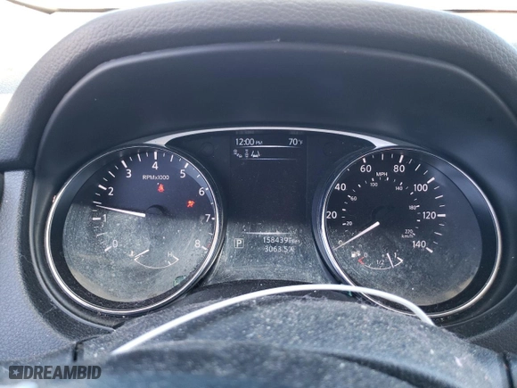 2014 Nissan Rogue SL with VIN 5N1AT2MT9EC782988, listed as a Copart auction lot 48349155 with 158,439 mi miles and Salvage Title. Bid and sale history available at carsss.com. Image 9.
