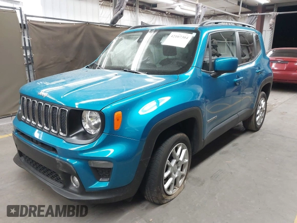2021 Jeep Renegade Latitude with VIN ZACNJDBB7MPN36630, listed as a IAAI auction lot 42107304 with 41,133 mi miles and . Bid and sale history available at DreamBid. Image 2.
